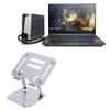 BoxWave Stand and Mount Compatible with CyberPowerPC Tracer VI Edge - Executive VersaView Laptop Stand, Ergonomic Adjustable Viewing Angle Metallic Riser - Metallic Silver view 1