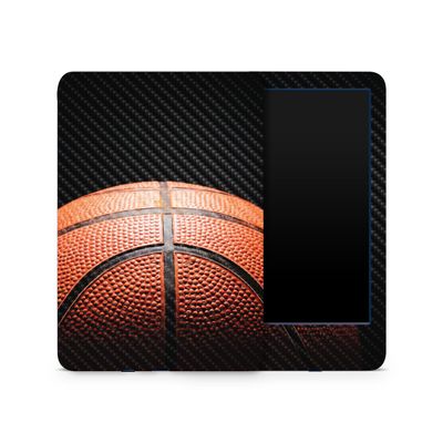 MightySkins Carbon Fiber Skin Compatible with Amazon Kindle 6-inch 11th Gen (2022) Full Wrap - Basketball World | Textured Carbon Fiber Finish | Easy to Apply | Made in The USA