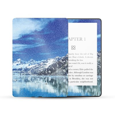 MightySkins Glossy Glitter Skin Compatible with Amazon Kindle Paperwhite 5 6.8-inch 11th Gen (2021) Full Wrap - Sky Lake | Protective High-Gloss Glitter Finish | Easy to Apply | Made in The USA