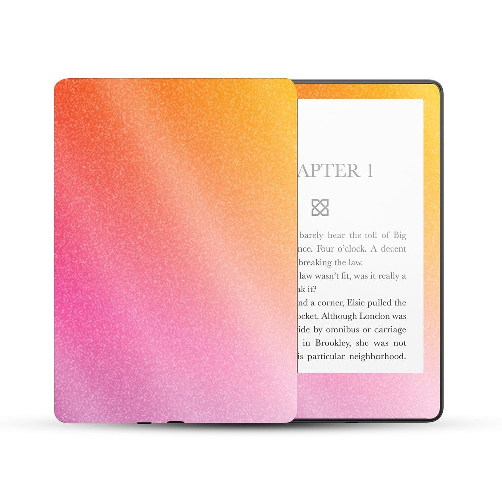 MightySkins Glossy Glitter Skin Compatible with Amazon Kindle Paperwhite 5 6.8-inch 11th Gen (2021) Full Wrap - Sunset Blur | Protective High-Gloss Glitter Finish | Easy to Apply | Made in The USA