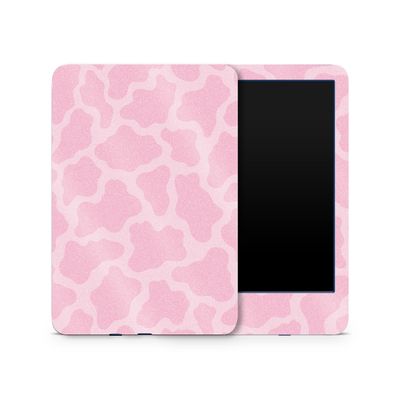 MightySkins Glossy Glitter Skin Compatible with Amazon Kindle 6-inch 11th Gen (2022) Full Wrap - Pink Giraffe | Protective High-Gloss Glitter Finish | Easy to Apply | Made in The USA