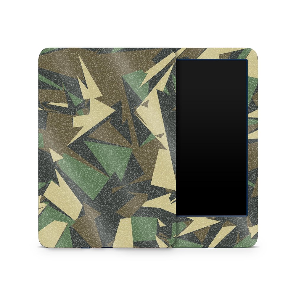 MightySkins Glossy Glitter Skin Compatible with Amazon Kindle 6-inch 11th Gen (2022) Full Wrap - Polygonal Camo | Protective High-Gloss Glitter Finish | Easy to Apply | Made in The USA