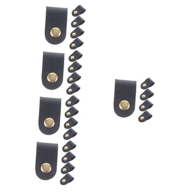 DOITOOL 25pcs Faux Straps for Headphones and Cables and Reusable Wire Organizers for Compact Design for Easy Storage