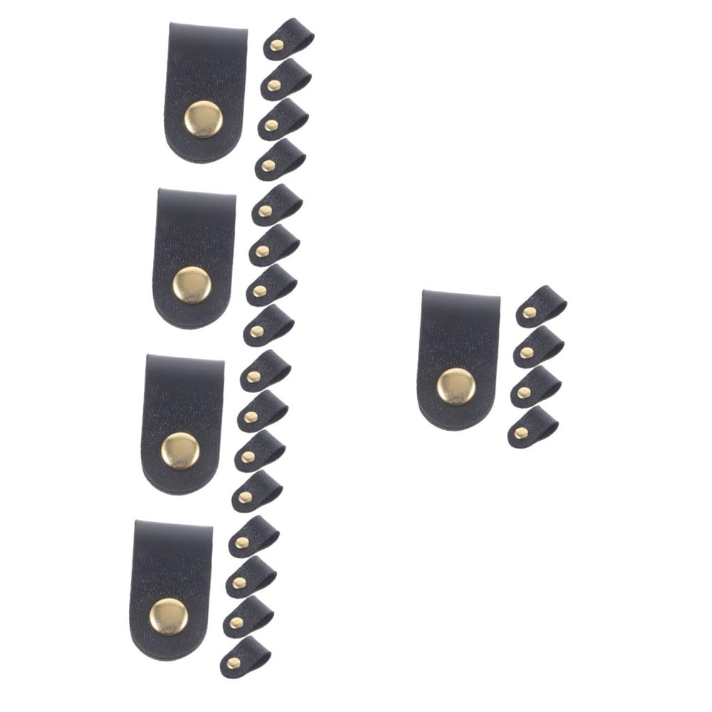 DOITOOL 25pcs Faux Straps for Headphones and Cables and Reusable Wire Organizers for Compact Design for Easy Storage