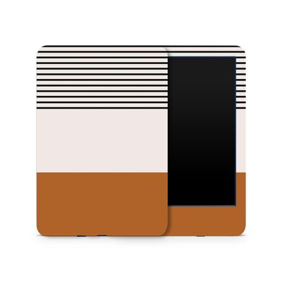 MightySkins Skin Compatible with Amazon Kindle 6-inch 11th Gen (2022) Full Wrap - Neutral Stripes | Protective, and Unique Vinyl Decal wrap Cover | Easy to Apply | Made in The USA