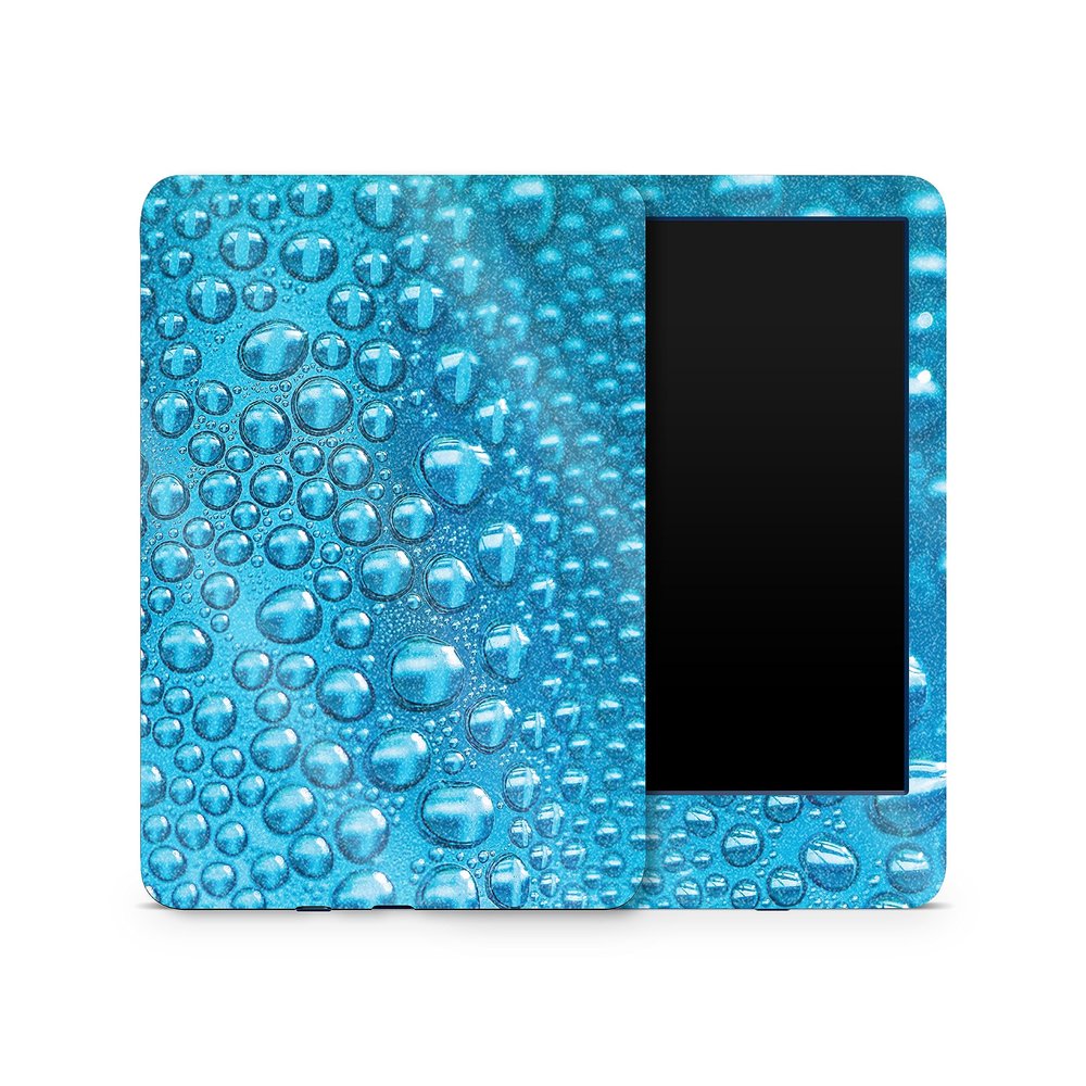 MightySkins Glossy Glitter Skin Compatible with Amazon Kindle 6-inch 11th Gen (2022) Full Wrap - Wavy Drops | Protective High-Gloss Glitter Finish | Easy to Apply | Made in The USA