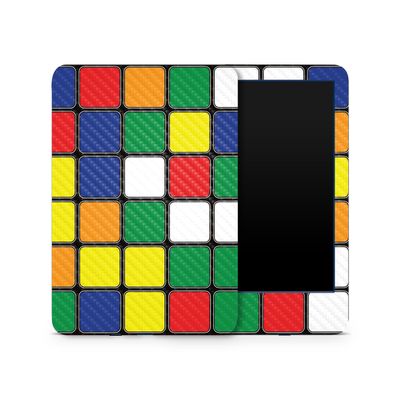 MightySkins Carbon Fiber Skin Compatible with Amazon Kindle 6-inch 11th Gen (2022) Full Wrap - Puzzle Cube | Protective Textured Carbon Fiber Finish | Easy to Apply | Made in The USA