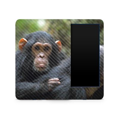 MightySkins Carbon Fiber Skin Compatible with Amazon Kindle 6-inch 11th Gen (2022) Full Wrap - Baby Chimp | Protective Textured Carbon Fiber Finish | Easy to Apply | Made in The USA