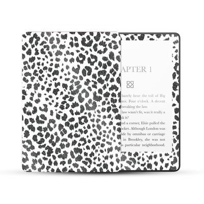 MightySkins Glossy Glitter Skin Compatible with Amazon Kindle Paperwhite 5 6.8-inch 11th Gen (2021) Full Wrap - Snow Leopard Print | High-Gloss Glitter Finish | Easy to Apply | Made in The USA