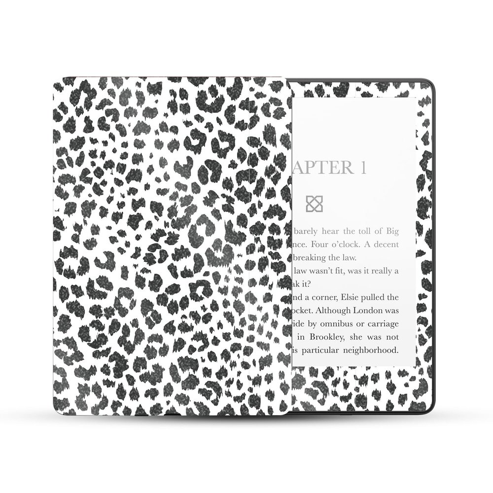 MightySkins Glossy Glitter Skin Compatible with Amazon Kindle Paperwhite 5 6.8-inch 11th Gen (2021) Full Wrap - Snow Leopard Print | High-Gloss Glitter Finish | Easy to Apply | Made in The USA