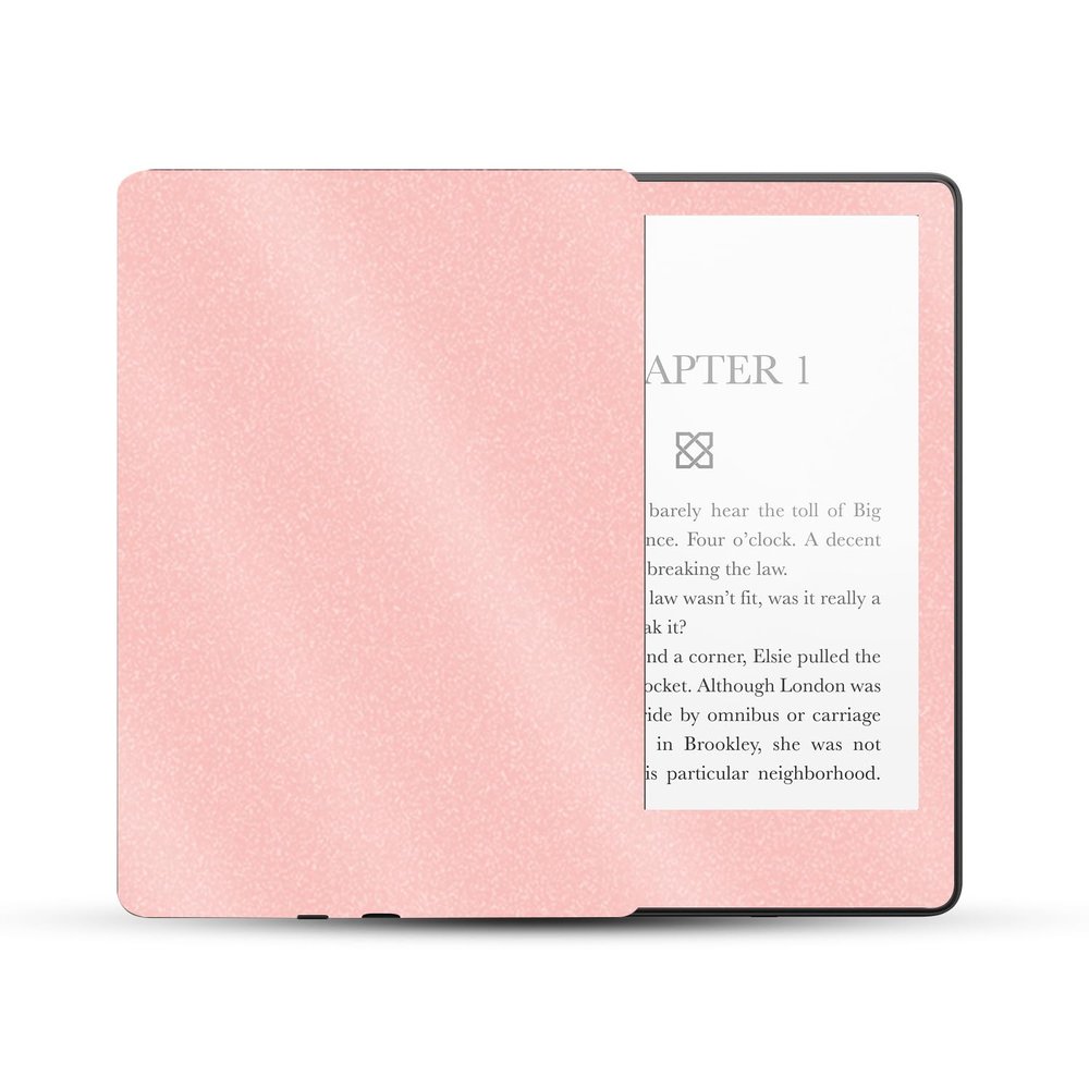 MightySkins Glossy Glitter Skin Compatible with Amazon Kindle Paperwhite 5 6.8-inch 11th Gen (2021) Full Wrap - Solid Blush | Protective High-Gloss Glitter Finish | Easy to Apply | Made in The USA
