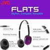 JVC Flats On-Ear Wired Headphones - Flat Foldable Design - 30mm Driver for Powerful Sound - Soft Ear-Pads for Comfort  Steel Headband - Lightweight & Portable - PC/Laptop/Gaming - 3.5mm Slim Plug view 2