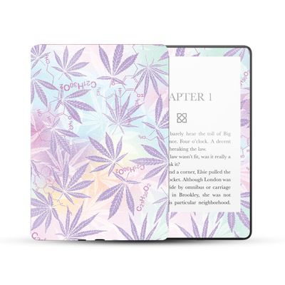 MightySkins Glossy Glitter Skin Compatible with Amazon Kindle Paperwhite 5 6.8-inch 11th Gen (2021) Full Wrap - Pastel Mary | Protective High-Gloss Glitter Finish | Easy to Apply | Made in The USA