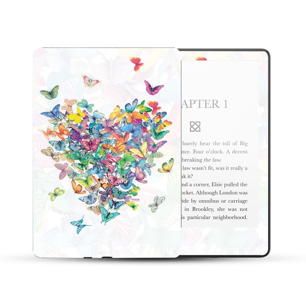 MightySkins Glossy Glitter Skin Compatible with Amazon Kindle Paperwhite 5 6.8-inch 11th Gen (2021) Full Wrap - Wildheart | Protective High-Gloss Glitter Finish | Easy to Apply | Made in The USA