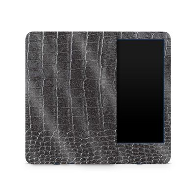MightySkins Glossy Glitter Skin Compatible with Amazon Kindle 6-inch 11th Gen (2022) Full Wrap - Black Gator Skin | High-Gloss Glitter Finish | Easy to Apply | Made in The USA