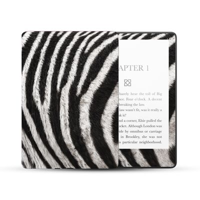 MightySkins Skin Compatible with Amazon Kindle Paperwhite 5 6.8-inch 11th Gen (2021) Full Wrap - Zebra Closeup | Protective, and Unique Vinyl Decal wrap Cover | Easy to Apply | Made in The USA