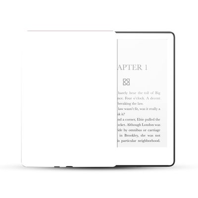 MightySkins Skin Compatible with Amazon Kindle Paperwhite 5 6.8-inch 11th Gen (2021) Full Wrap - Solid White | Protective, Durable, and Unique Vinyl Decal wrap Cover | Easy to Apply | Made in The USA