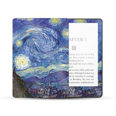 MightySkins Glossy Glitter Skin Compatible with Amazon Kindle Paperwhite 5 6.8-inch 11th Gen (2021) Full Wrap - Starry Night | Protective High-Gloss Glitter Finish | Easy to Apply | Made in The USA