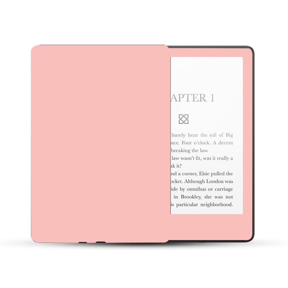 MightySkins Skin Compatible with Amazon Kindle Paperwhite 5 6.8-inch 11th Gen (2021) Full Wrap - Solid Blush | Protective, Durable, and Unique Vinyl Decal wrap Cover | Easy to Apply | Made in The USA