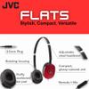JVC Flats On-Ear Wired Headphones - Flat Foldable Design - 30mm Driver for Powerful Sound - Soft Ear-Pads for Comfort  Steel Headband - Lightweight & Portable - 3.5mm Slim Plug - HAS160M view 2