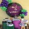 FiVan Birthday Party Decoration Props Vibrant Deep Green Plinth Cover Elastic Stretch Spandex Pedestal Cover for Metal Cylinder Stands HP-1910 view 3