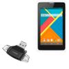 BoxWave Smart Gadget Compatible with RDP Gravity Tablet PC (8 in) - AllReader SD Card Reader, microSD Card Reader SD Compact USB - Jet Black view 1
