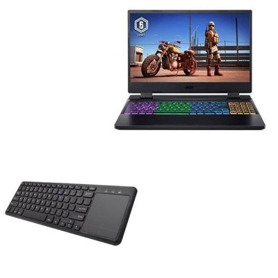 BoxWave Keyboard Compatible with Acer Nitro 5 (AN515-58-552Y) - MediaOne Keyboard with TouchPad, USB Fullsize PC Wireless TrackPad - Jet Black