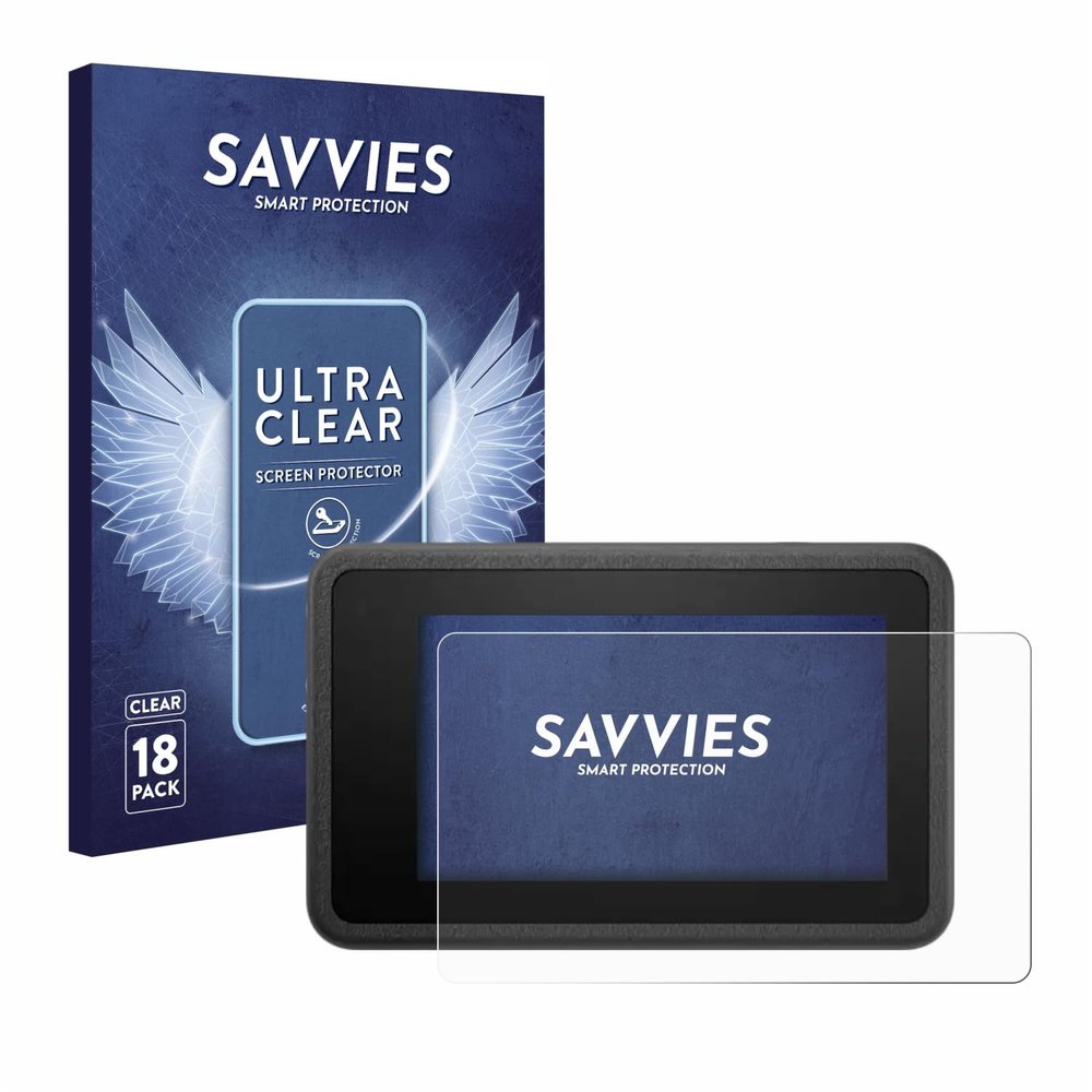 Savvies Screen Protector Compatible with DJI Osmo Action 4 Protection Film Clear 18-Pack