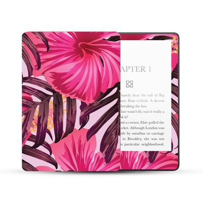 MightySkins Skin Compatible with Amazon Kindle Paperwhite 5 6.8-inch 11th Gen (2021) Full Wrap - Tropical Pink | Protective, and Unique Vinyl Decal wrap Cover | Easy to Apply | Made in The USA