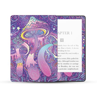 MightySkins Glossy Glitter Skin Compatible with Amazon Kindle Paperwhite 5 6.8-inch 11th Gen (2021) Full Wrap - Bad Trip | Protective High-Gloss Glitter Finish | Easy to Apply | Made in The USA