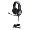 Egghead Skylab Gaming and Multimedia Headset with Noise-Reducing Headphones and LED Lights, Ergonomic Noise Cancelling Gaming Headset with Mic, Black view 1
