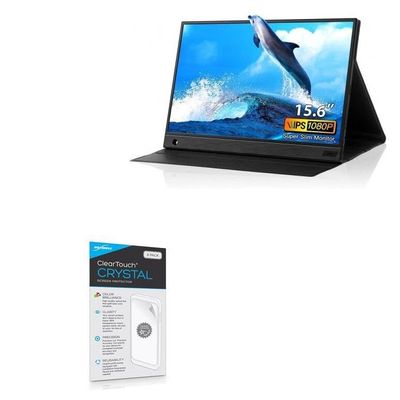 BoxWave Screen Protector Compatible with Eyoyo EM15R (15.6") - ClearTouch Crystal (2-Pack), HD Film Skin - Shields from Scratches