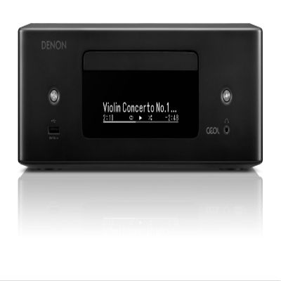 Denon RCD-N12 Bluetooth CD Player with Integrated AM/FM Radio Tuner & Wi-Fi, CD Players for Home Stereo System, Amazon Alexa Compatible, Supports Gaming Consoles, TV & More