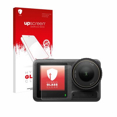 upscreen Screen Protector Film compatible with DJI Osmo Action 4 (Front display) - 9H Glass Protection, Extreme Scratch Resistant