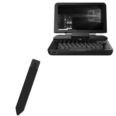 BoxWave Stylus Pouch Compatible with 6 Goodlife623 GPD MicroPC Handheld Industry Laptop - Stylus PortaPouch, Pen Stylii Holder Carrier Portable Self-Adhesive - Jet Black