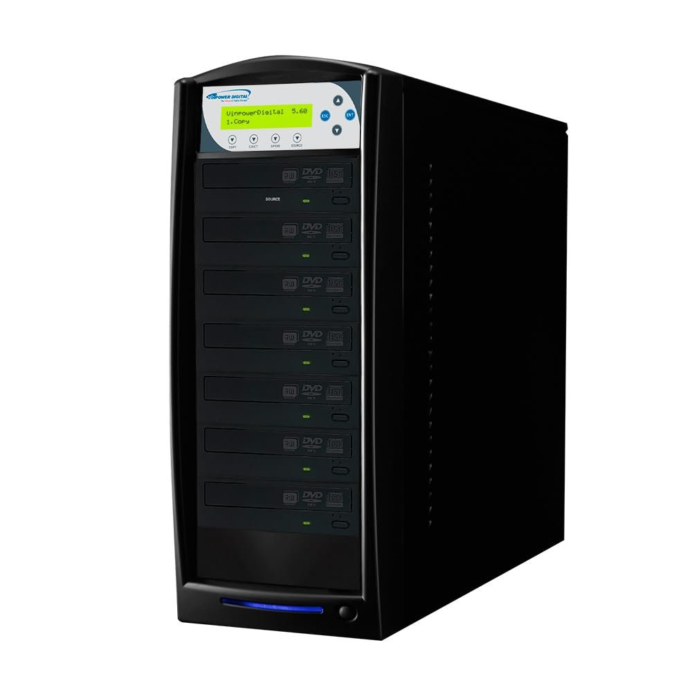 Vinpower SharkCopier 6 Target 24X CD DVD Duplicator Copier standalone Tower with 2 TB Hard Drive + USB 3.0