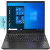 Lenovo ThinkPad E15 Gen 3 Business Laptop 15.6" FHD IPS Display (6-Core AMD Ryzen 5 5500U, 8GB RAM, 256GB PCIe SSD, AMD Radeon, WiFi, Bluetooth, Win 10 Pro) with Dockztorm Hub view 1