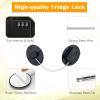Anglecai 4P Refrigerator Locks Combination, Mini Freezer Door Lock Fridge view 3