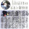 1168pcs car Wire Terminal kit 1/1.5/1.8/2.2/2.8/3.5mm car Electrical Connector Plug Removal Male and Female Crimp car Plug pins (Color: 1168pcs) view 1