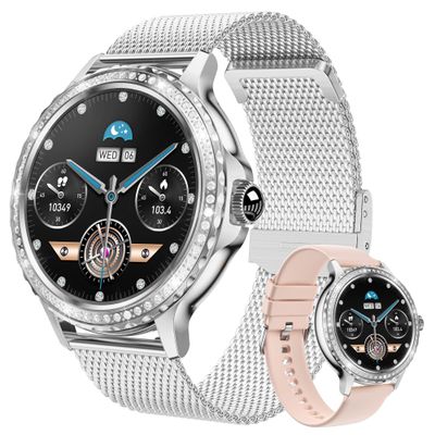 BOCLOUD Smart Watch for Men Women(Answer/Make Call), Bluetooth Smartwatches for iPhone Android iOS IP68 Waterproof Fitness Activity Tracker with Blood Pressure/Heart Rate/Sleep Monitor/Messages
