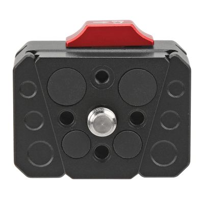 V Lock Quick Release Plate Multipurpose Stable Mini V Lock Assembly Kit for DSLR Tripod, V Mount Plate with 38mm Dovetail Slot 1/4 Inch Positioning Hole