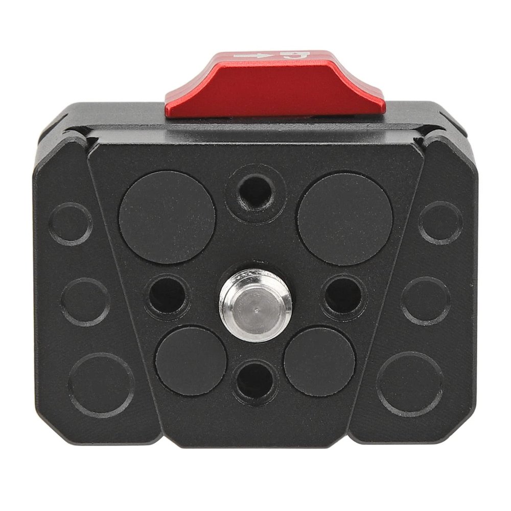 V Lock Quick Release Plate Multipurpose Stable Mini V Lock Assembly Kit for DSLR Tripod, V Mount Plate with 38mm Dovetail Slot 1/4 Inch Positioning Hole