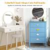 OctinPris 4X Colorful Cute Glossy Ceramic Knobs Cloud-Shape Lovely Door Pull Knob Cabinet Closet Ceramic Drawer Cupboard Kitchen Dresser Kids Child Bedroom Pulls Wardrobe Handles view 4
