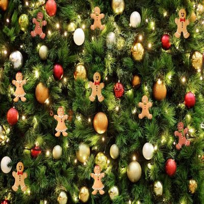 DORCEV 12x10ft Merry Christmas Backdrop Xmas Trees Gifts Colorful Balls Winter Backgrounds Winter Holiday New Year Eve Photography Background for Kids Birthday Party Decor Cake Table Photo Props