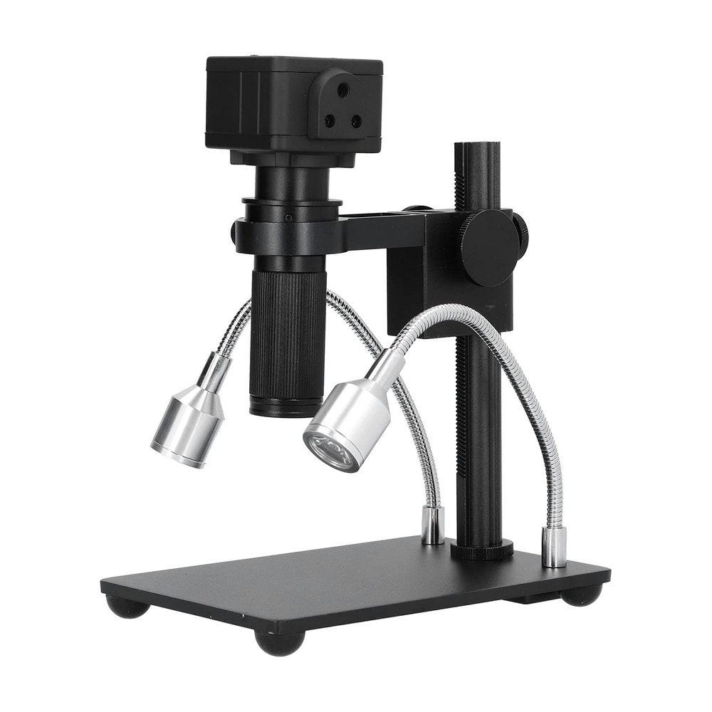 5MP Microscope Camera USB Digital CMOS with 120X Adjustable Zoom C-Mount Lens AC 110240V,with High-Resolution Imaging, Dual Output, for Microelectronics, Jewelry(US)