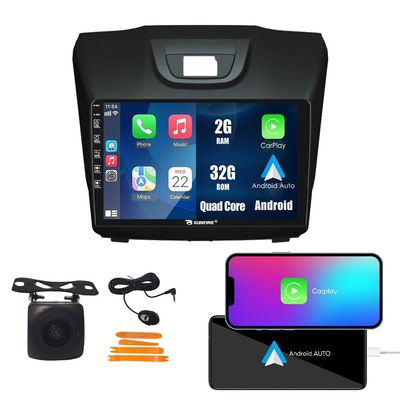 Car CarPlay Android Auto Navigation Stereo GPS Radio Camera Display 9" IPS Touchscreen Headunit Tablet Pad Media Player for Isuzu D-Max 2015-2019 / Mu-X 2015-2017, if Applicable Quad Core 2G+32G