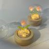 anso Handmade Tulip Night Light Table Lamp Bedside Decoration Desktop Ornament (2 Flowers) view 3