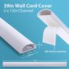 Zhiyo 39'' Cable Hider for 1-2 Cords & 68in Cord Covers Bundle view 4