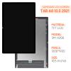 Screen Replacement For Samsung Galaxy Tab A8 10.5 (2021) LCD Display SM-X200 SM-X205 Touch Screen Digitizer Full Assembly,with Tools(Black) view 2