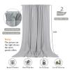 10 x 10 Feet Dark Grey Backdrop Curtain for Partie, Background Curtains for Photoshoot, Birthday, Wedding, Halloween, Thanksgiving, Christmas, New Year Party Decorations 5Ft x 10Ft, 2 Panels view 2